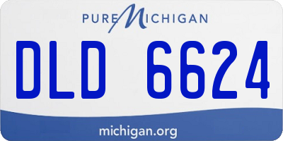 MI license plate DLD6624