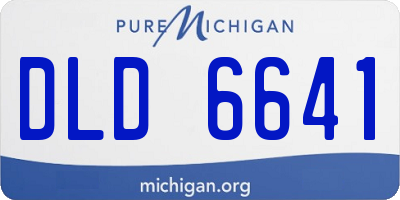 MI license plate DLD6641