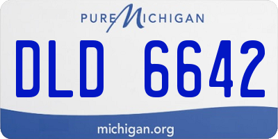 MI license plate DLD6642
