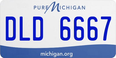 MI license plate DLD6667