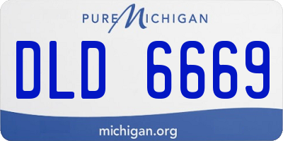 MI license plate DLD6669