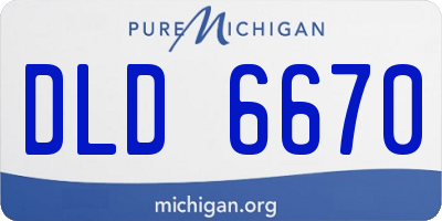 MI license plate DLD6670