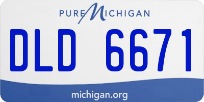 MI license plate DLD6671