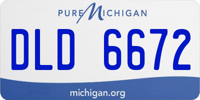 MI license plate DLD6672