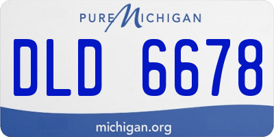 MI license plate DLD6678