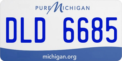MI license plate DLD6685