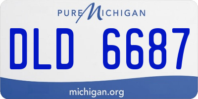 MI license plate DLD6687