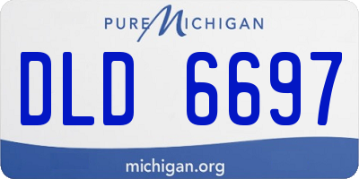 MI license plate DLD6697