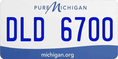 MI license plate DLD6700