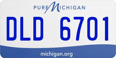 MI license plate DLD6701