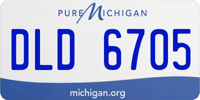 MI license plate DLD6705