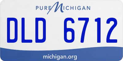 MI license plate DLD6712