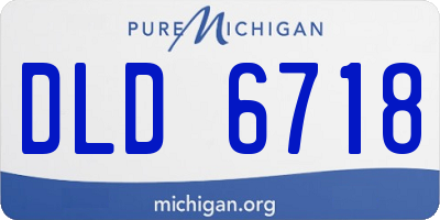 MI license plate DLD6718