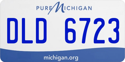 MI license plate DLD6723