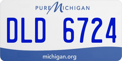 MI license plate DLD6724