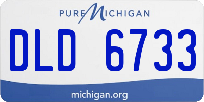 MI license plate DLD6733