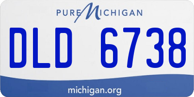 MI license plate DLD6738
