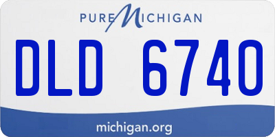 MI license plate DLD6740
