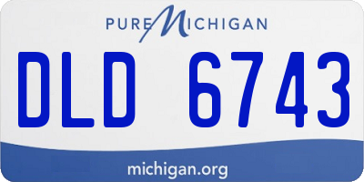 MI license plate DLD6743