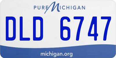 MI license plate DLD6747
