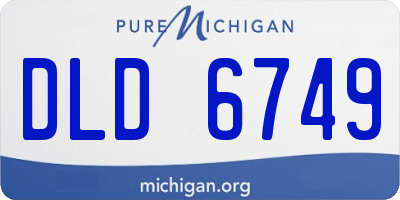 MI license plate DLD6749