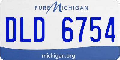 MI license plate DLD6754