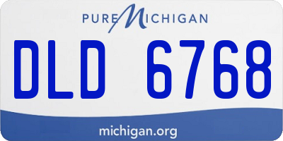 MI license plate DLD6768