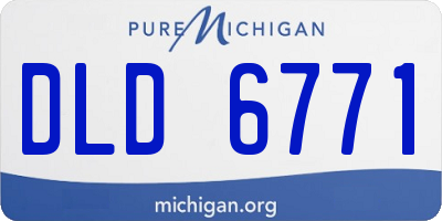 MI license plate DLD6771