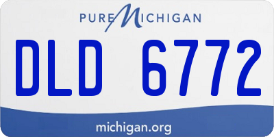 MI license plate DLD6772