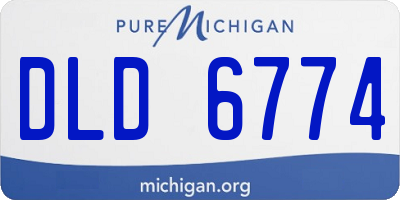 MI license plate DLD6774