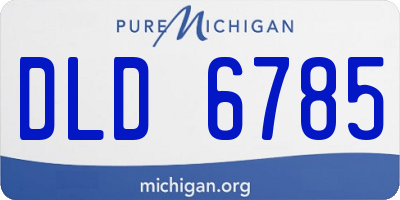 MI license plate DLD6785