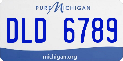 MI license plate DLD6789