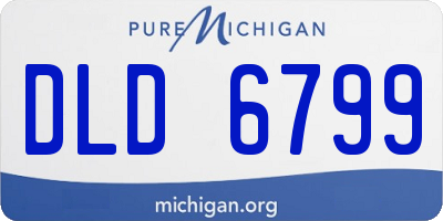 MI license plate DLD6799