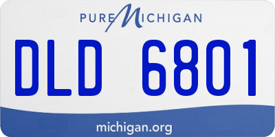 MI license plate DLD6801