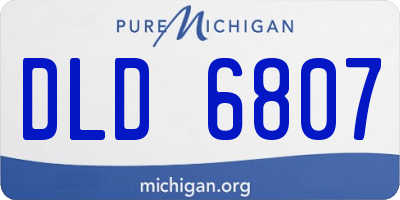 MI license plate DLD6807