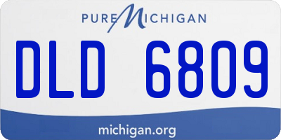 MI license plate DLD6809