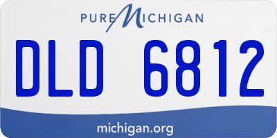 MI license plate DLD6812