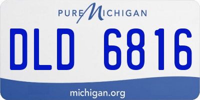 MI license plate DLD6816
