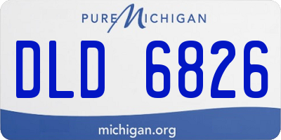 MI license plate DLD6826