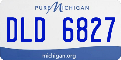MI license plate DLD6827