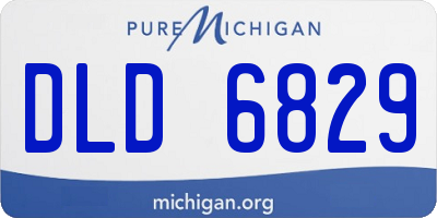 MI license plate DLD6829