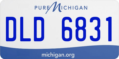 MI license plate DLD6831