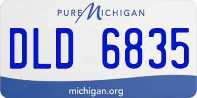 MI license plate DLD6835
