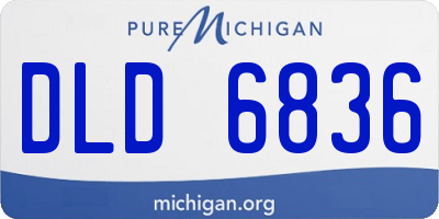 MI license plate DLD6836