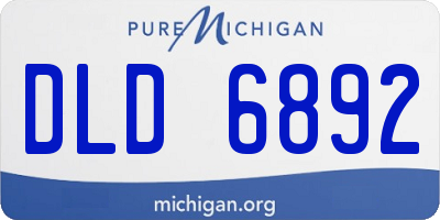MI license plate DLD6892