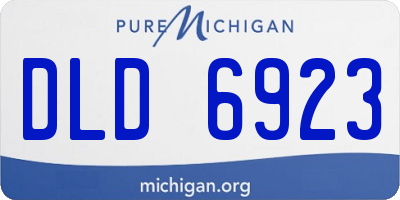 MI license plate DLD6923
