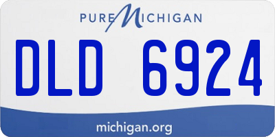 MI license plate DLD6924