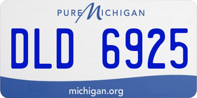 MI license plate DLD6925