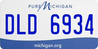 MI license plate DLD6934