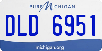 MI license plate DLD6951